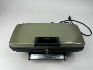 Vintage MCM Sunbeam Avocado Green Waffle Baker & Grill W/Removable Plates W-M